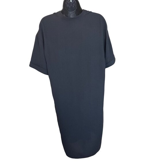 Babaton dress black classic elegant wear loose or with belt  pockets - Picture 4 of 11